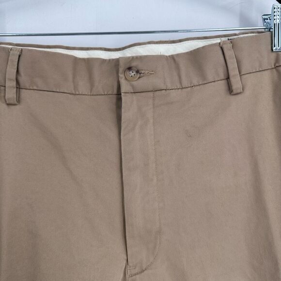 Ralph Lauren Men’s Stretch Classic Fit Chino Flat Front Tan Pants Size 36 x 32 - Picture 6 of 9